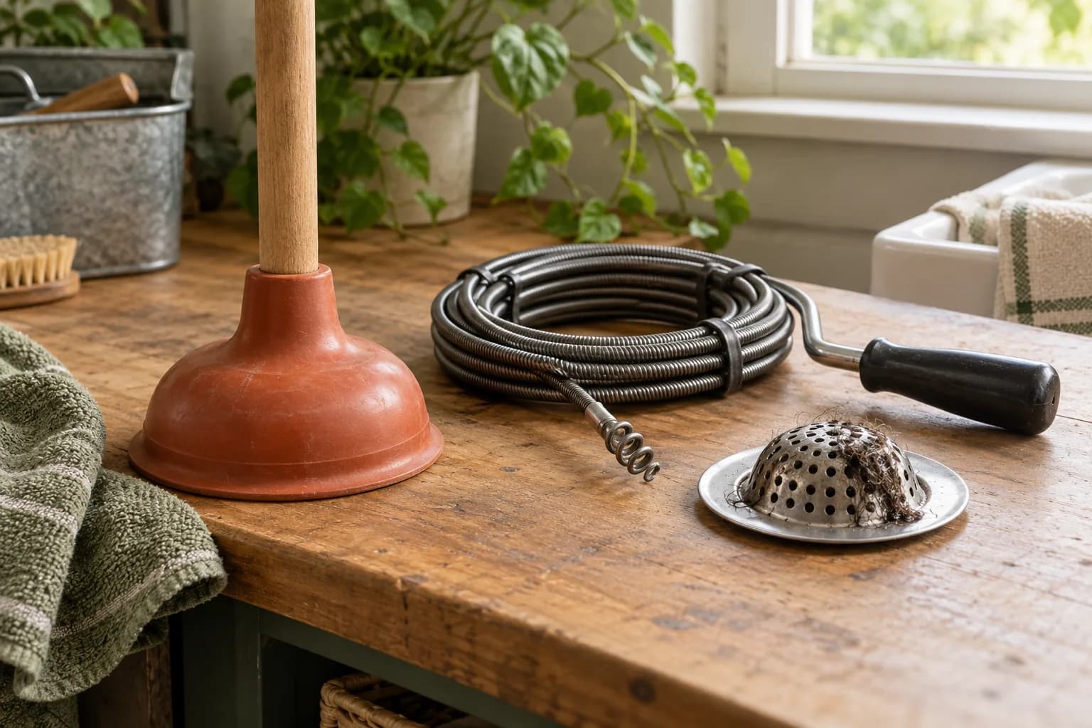 Scène illustrative : Ventouse, furet et grille pour comparer les usages